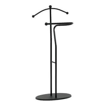 Autronic Nemi služabnik Mute servant, height 110 cm, solid rubberwood, black stain, black metal (83213 BK)