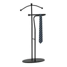Autronic Nemi služabnik Mute servant, height 110 cm, solid rubberwood, black stain, black metal (83213 BK)
