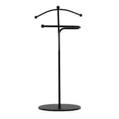 Autronic Nemi služabnik Mute servant, height 110 cm, solid rubberwood, black stain, black metal (83213 BK)