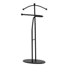 Autronic Nemi služabnik Mute servant, height 110 cm, solid rubberwood, black stain, black metal (83213 BK)