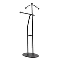Autronic Nemi služabnik Mute servant, height 110 cm, solid rubberwood, black stain, black metal (83213 BK)