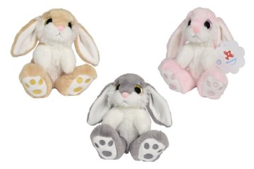 Nicotoy Plišasti zajec, ki sedi 17 cm