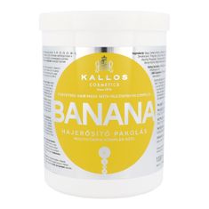 Kallos Banana maska za okrepitev suhih in poškodovanih las 1000 ml