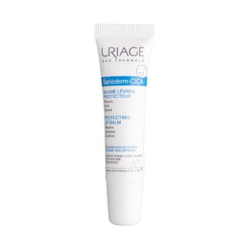 Uriage Bariéderm CICA Protecting Lip Balm zaščitni balzam za zelo suhe in razpokane ustnice 15 ml