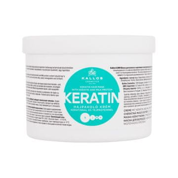 Kallos Keratin obnovitvena maska za lase s keratinom