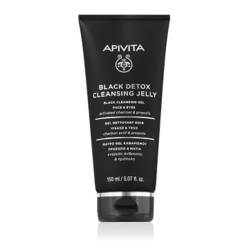 Apivita Black Detox Cleansing Jelly čistilni gel za obraz za ženske