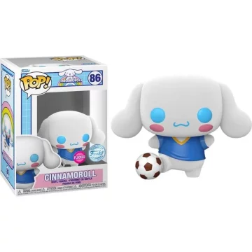 Funko POP! Sanrio - Cinnamoroll z nogometno figuro (Flocked) #86 (Ekskluzivno)