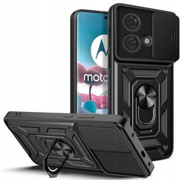 Ovitek za Motorola Edge 40 Neo, močna hrbtna stran, stojalo, zaščita leče