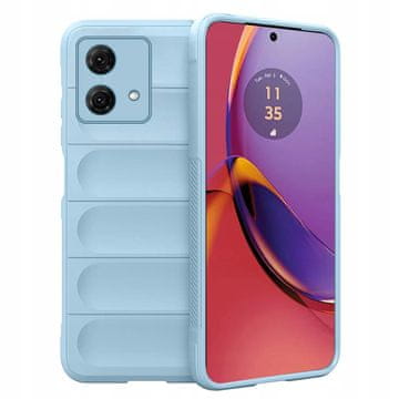 Močan ovitek za Motorola Moto G84 ovitek, zadnja stran, etui - moder