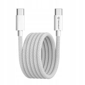 Kabel USB tipa C, PD60W, QC3.0, 1 m, USB-C - Techsuit - bel