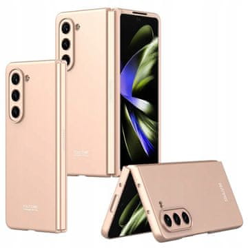 Ovitek za Galaxy Z Fold5, GKK, roza hrbtna stran, ovitek, močan in eleganten