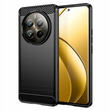 Techsuit hrbtni del za Realme 12 Pro / 12 Pro+, močan ovitek, pokrov, črn