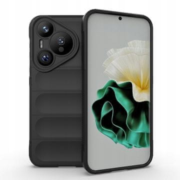 Zadnji ovitek za Huawei Pura 70, črn ovitek, eleganten