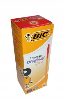 Kemični svinčnik BIC Orange Red, 20 kosov