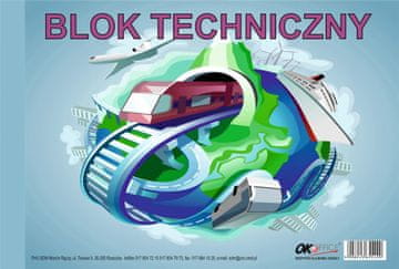 Tehnični blok A4 bel