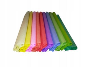 Krep papir 50cm x 200cm MIX Pastel