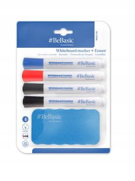 Omp BeBasic S013-01 Marker za belo tablo z gobico, 4 kosi