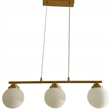 DE VISEČA STROPNA SVETILKA LESTENCI BALLS ZLATA MODERNA MLEČNA LED