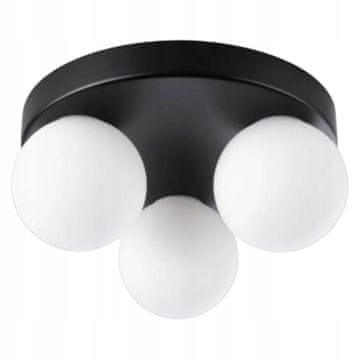 DE VISEČA STROPNA SVETILKA LESTENCI KROGLE črna MODERNA LED mlečna