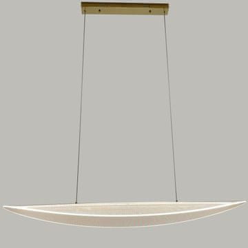 DE Moderna viseča stropna svetilka LED lestenec 40W 3 barve 120 cm daljinski upravljalnik