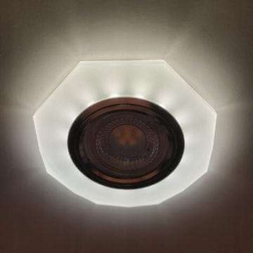 DE Halogenska steklena stropna svetilka + GU10 LED TRAK