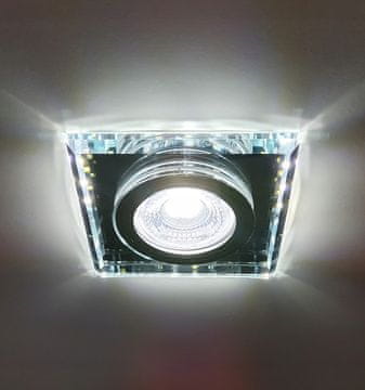 DE Stropna svetilka, steklo + LED trak 3W-4000K, GU10