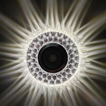 DE Steklena halogenska stropna svetilka + GU10 LED TRAK