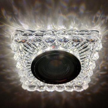 DE Steklena halogenska stropna svetilka + GU10 LED TRAK