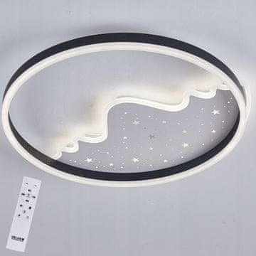 DE STROPNA SVETILKA OBROČ LED LESTENEC + DALJINSKI UPRAVLJALNIK 83W 50cm