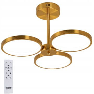 DE STROPNA SVETILKA VISEČA LED LESTENCA + DALJINSKI UPRAVLJALNIK 48W 46cm