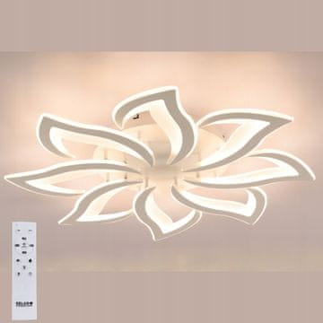 DE STROPNA SVETILKA VISEČA LED LESTENCA + DALJINSKI UPRAVLJALNIK 110W 83cm