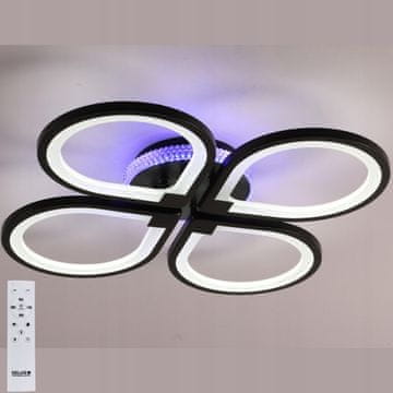 DE STROPNA SVETILKA VISEČA LED LESTENCA + DALJINSKI UPRAVLJALNIK 80W 57cm