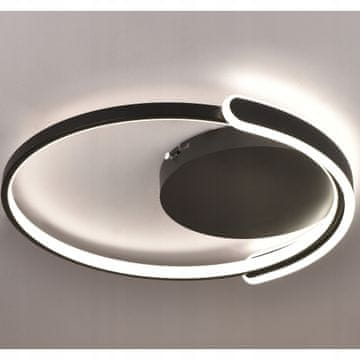 DE Moderna črna LED viseča svetilka PLAFON 3000/4000/6500K, daljinski upravljalnik, loft