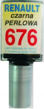 POPRAVILO PRASK NA AVTOMOBILU RENAULT 676 ČRNI BISERNI LAK 10 ML ARA
