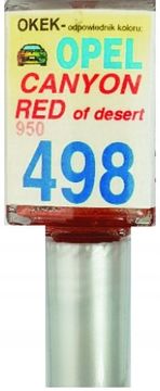OPEL 498 950 CANYON RED AVTOBARVA ZA PRASKE KONTAKT 10 ML ARASYSTEM