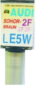 AUDI LE5W 2F2F LY8R SOHORBRAUN AVTOBILSKA LAKIRNA KONTAKTNA BARVA ZA PRASKE 10 ML ARA