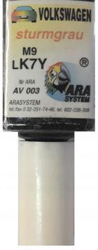 VW LK7Y M9 STURMGRAU AVTOBILSKA LAKIRNA KONTAKTNA BARVA ZA PRASKE 10 ML ARASYSTEM