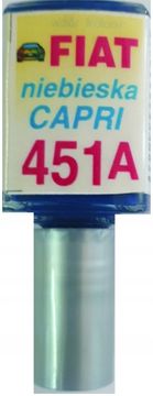 FIAT MODRA CAPRI 451A AVTOBALSKA BARVA ZA POPRAVILO PRASK ARA 10 ML