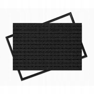 Ente PREMIUM ALUMINIJASTI ČRNI ROČAJI PREDPRTILNIK: 75x50, 12 mm Z OKVIRJEM