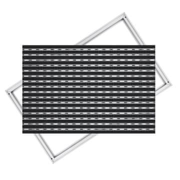 Ente ALUMINIJSKA GUMIJASTA PREPROGA ZA VRATA: 100x60, 17 mm Z OKVIRJEM