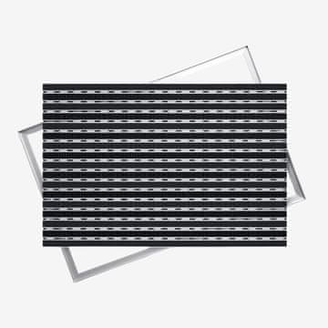 Ente ALUMINIJASTA KRTAČA ZA BRISANJE + GUMA: 80x60, 17 mm Z OKVIRJEM
