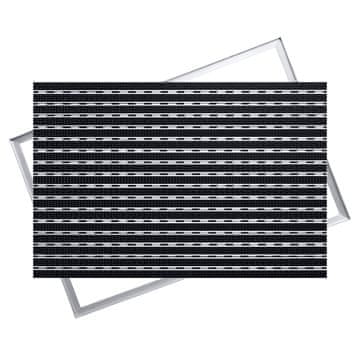Ente ALUMINIJASTA KRTAČA ZA BRISANJE: 80x50, 17 mm Z OKVIRJEM