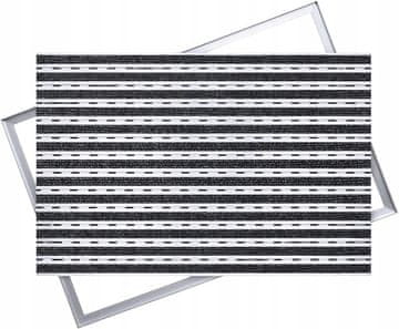 Ente ALUMINIJASTA PREDPRTILNICA, GROZDJE: ANTRACIT, 75x50 Z OKVIRJEM, 12 mm