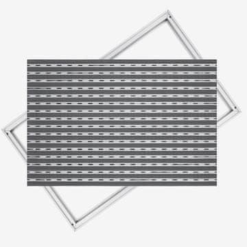 Ente ALUMINIJSKA GUMIJASTA PREPROGA ZA VRATA: 60x40, 17 mm Z OKVIRJEM