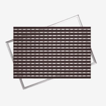 Ente ALUMINIJSKA GUMIJASTA PREPROGA ZA VRATA: 90x60, 17 mm Z OKVIRJEM