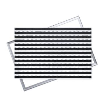 Ente ALUMINIJASTA KRTAČA ZA BRISANJE: 60x40, 12 mm Z OKVIRJEM