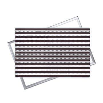 Ente ALUMINIJASTA KRTAČA ZA BRISANJE RJAVA: 100x60, 12 mm Z OKVIRJEM