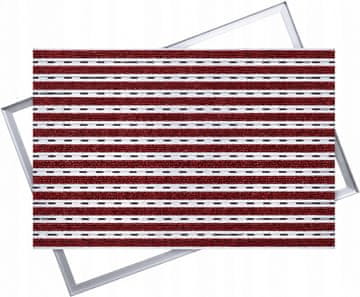 Ente ALUMINIJASTA PREDPRTILNICA BRUTO: RDEČA, 100x60 Z OKVIRJEM, 12 mm