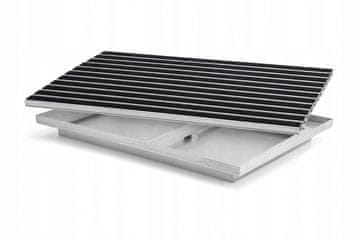 Ente ALUMINIJASTA PREDPRTILNICA C22 GUMA ČRNE 80x60 + PLADENJ ZA USEDNINE