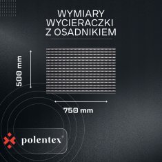 Ente ALUMINIJASTA PREPROGA ZA VRATA C22 KRTAČA/ČRNA GUMA 75x50 + POSODA ZA SADIDBE